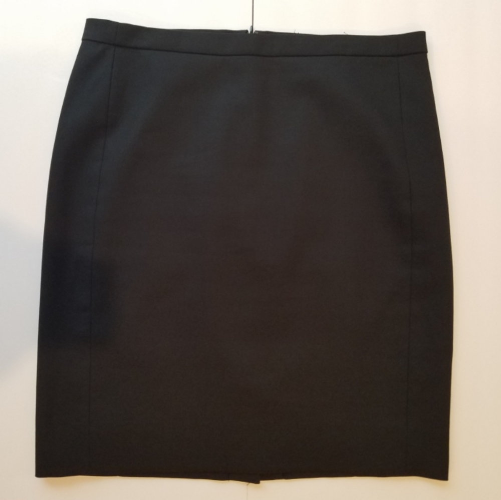 J. Crew Black Pencil Career Skirt